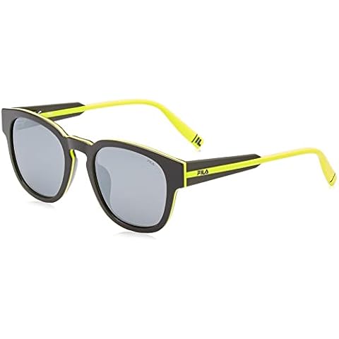 Fila SFI310V Shiny Grey and Yellow Sunglasses Cover