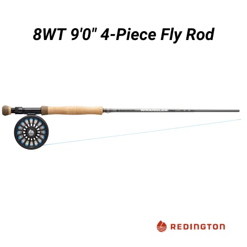 Image of Redington Wrangler Fly Fishing Kit, Medium Fast Action Rod, Crosswater Reel, Fly Line, Leader, & Carrying Case