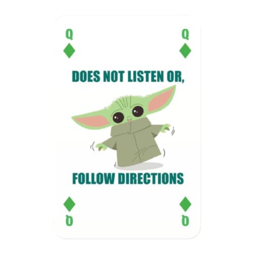 WINNING MOVES Winning Moves Jeu de 54 Cartes Star Wars The Mandalorian GROGU Jeu de société Jeu de cartes A partir de Version française - vue 5