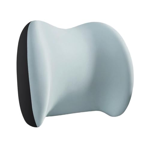 ChuYiElegance 腰サポート枕 人間工学に基づいたサポート 便利な省スペース 多目的 通気性アクセサリー 背もたれ枕, 青