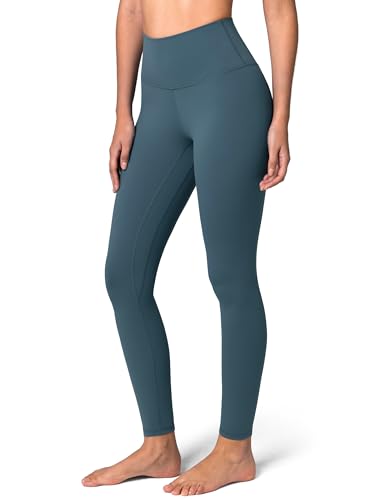 Colorfulkoala Womens High Waisted Leggings for Women 28 Inseam Tummy Control Leggings Full Length Buttery Soft Yoga Pants(L Dark Jasper)