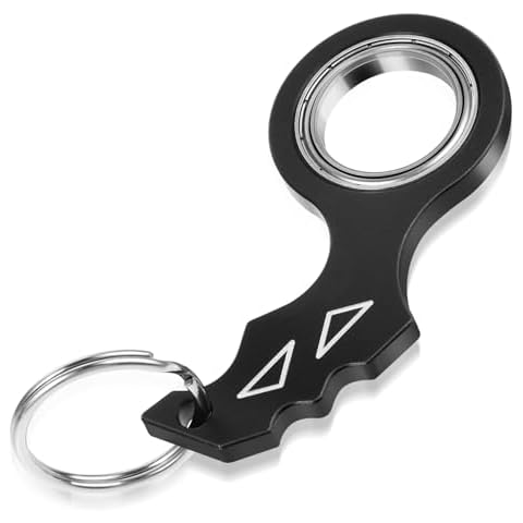 Tyqour Spinner Keychain Fidget Keychain for Adults Portable Keyring Spinner Toy for Teens Adults Cover