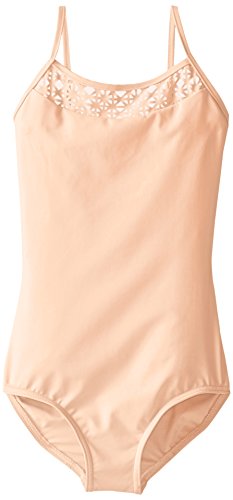Justaucorps de danse pêche Capezio avec dos strappy en losange pour fille