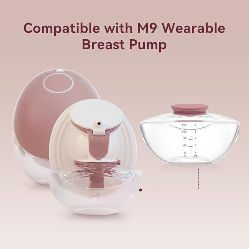 2 biberones para leche materna compatibles con Momcozy M9 miniatura 2