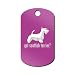 Mister Petlife Got Scottish Terrier Engraved Keychain/GI Tag v2 Scottie Purple