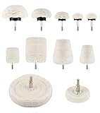 LUCKUT 11pcs Buffing Wheel for Drill, Polishing Ball for Drill with 0.25