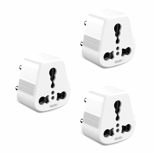 Image of Vimal - Digic 6amp to 16amp 3 Pin Universal Conversion Plug,Pack of 3Pcs,White