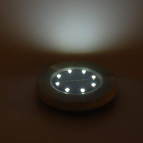 Under Ground Lamp Solar Power Buried Light 8 LED Ground Lights Outdoor Solar Power Under Ground Lamp Garden Decking Lamps for Garden Decking Outdoor Use