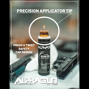 Miniatura 5 de ALPHAGUN - Aceite para armas 75% más suave para un rendimiento máximo, lubricante premium fabricado en Estados Unidos para rifles, pistolas,