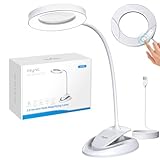 Grossissement 5X10X : Cette loupe grossissante associe une lentille principale 5X et une lentille secondaire 10X, équipée de verres acryliques haute transparence de 11cm d'épaisseur dont la surface est traitée à une dureté 6H, résistante à l'usure et aux rayures, garantissant une vision claire et une durabilité optimale