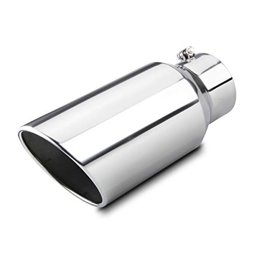 LCGP 5 inlet Universal Diesel Truck Exhaust Tip Stainless Steel 7 outlet Polished Bolt-On