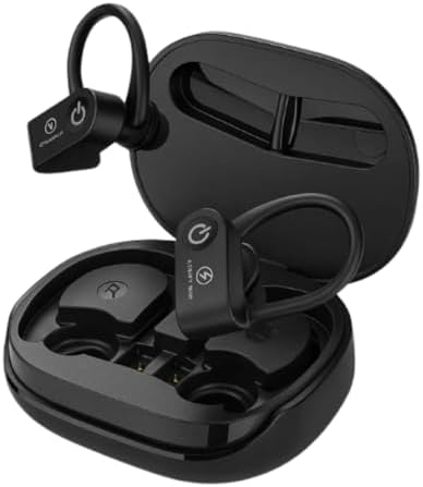 Fone de Ouvido Bluetooth Sem Fio Esportivo, Resistente ao Suor, C...