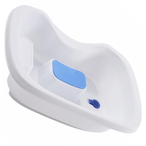 TOVINANNA 1pc Portable Shampoo Basin Ergonomic Hair Wash Bowl for Easy Hair Washing for Elderly and Pregnant Women Durable Plastic Sink with Temperature Sensing Water Plug