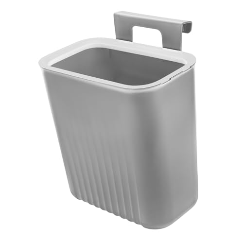 Caneca de basura rectangular colgante GLEAVI gris miniatura 1