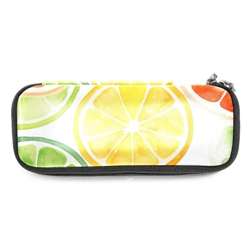 Astuccio per matite astuccio estetico acquerello e limone per arancione