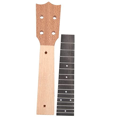 Ukulele Hals & Palisander Griffbrett Set für 21Zoll 23Zoll Ukulele Hals Griffbrett Teile, DIY Ihr Ukulele Musikinstrument(21 Zoll) Cover