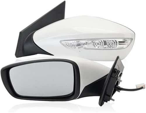 Rétroviseur latéral pour Hyundai Sonata 2011-2014 paire de miroirs blancs 5 broches