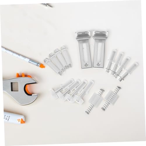 Kit de herrajes para puerta bifold STOBAZA con bisagra, rueda pivote y soporte para reparación de clóset miniatura 5