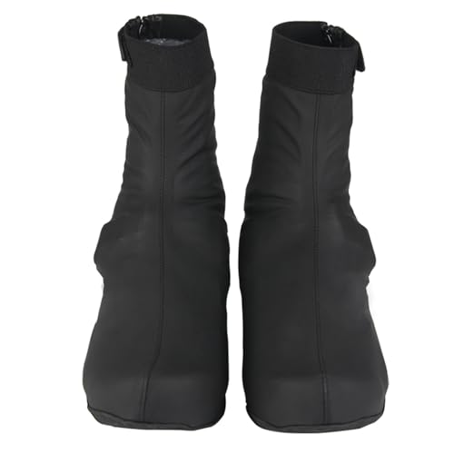 mioosho Windproofed Thermals Cycling Winter Outdoor Cycling Overshoes for Winter Outdoor Cycling, Black, 3XL:45-47cm