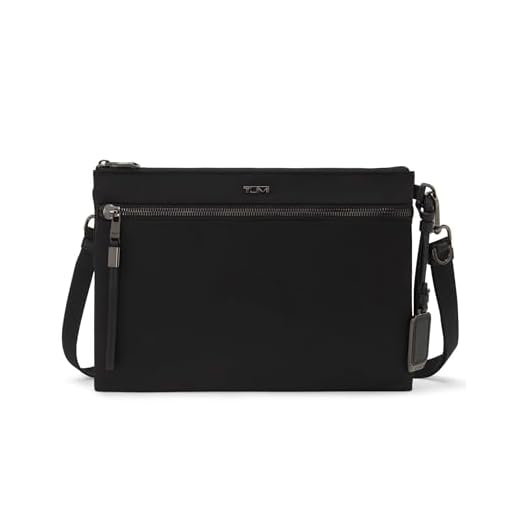TUMI - Voyageur Patna Sling - Sling Bag - Crossbody Purse for Holding Essentials & More - Black/Gunmetal
