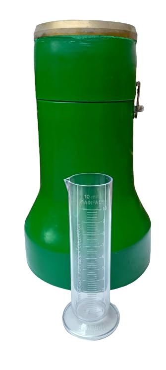 Rain Gauge With Plastic Measuring Cylinder Meteorologists & Hydrologists Measure Rain Gauge 13 inches Mainly Used to Measure the Rain