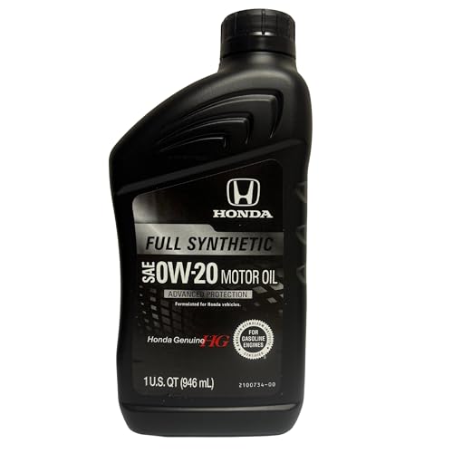Honda 08798-9163 Full Synthetic SAE 0W-20 Motor Oil (1 Quart...