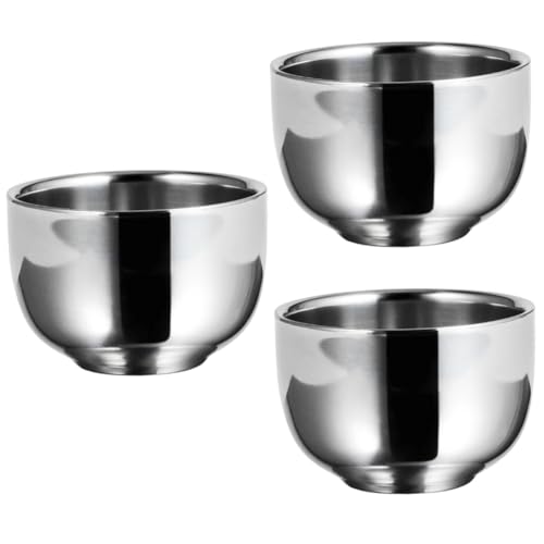 MUSISALY 3 Pcs Household Beard Bubble Bowl Men's Shaving Lather Bowl Shaving Accessory