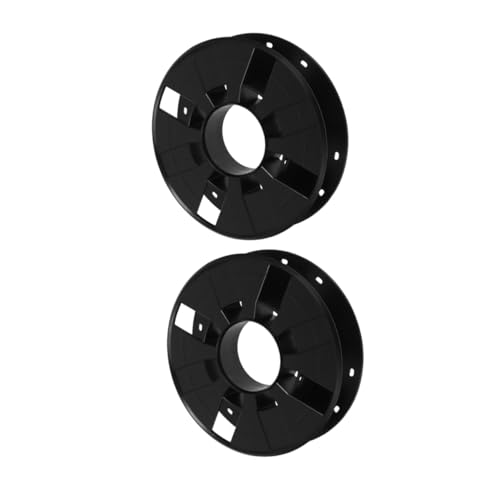CIYODO 2 piezas Carrete Organizador de Cable para Filamento Capacidad Diseño Resistente y para Almacenamiento y Enrollado de Unidades Color Negro Ventilado