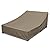 Double Chaise Lounge Cover Outdoor 100% Waterproof Weather-resistant Polyester Fabric Patio Double Wide Lounge Chair Covers All-season Weatherproof Protection Cover for Outdoors Furniture, Camel
