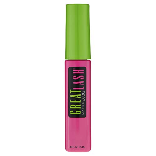 Maybelline New York Makeup Great Lash Washable Mascara, Blackest Black Volumizing Mascara, 0.43