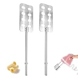 Tinoaly 2pcs Hand Mixer Butter Churner Replacement Kit, Stainless Steel Butter Maker Churn Homemade Butter Making Supplies Compatible with KHM3 KHM5 KHM6 KHM7 KHM9 KHMB7 Attachments Accessories