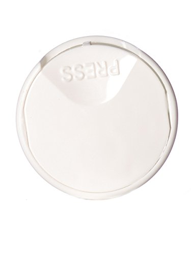Newday Bottles, 4 Oz Empty Plastic Bottles BPA-Free Made in USA with Disc Cap Lids, Pack of 6 (Amber with White Cap)
