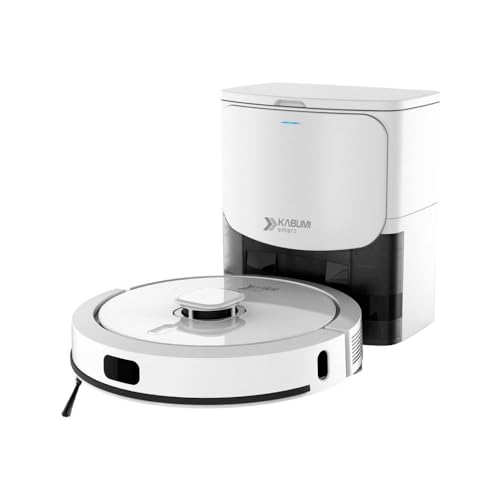 Robô Aspirador KaBuM! Smart 900 Branco Controle via App Recipiente Auto Limpante G7 Dispensador de P