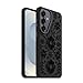 OtterBox Samsung Galaxy S26+ Symmetry Series Cactus Leather Case - Ink Blossom (Black), Slim, Premium, Protective Samsung Galaxy Phone Case