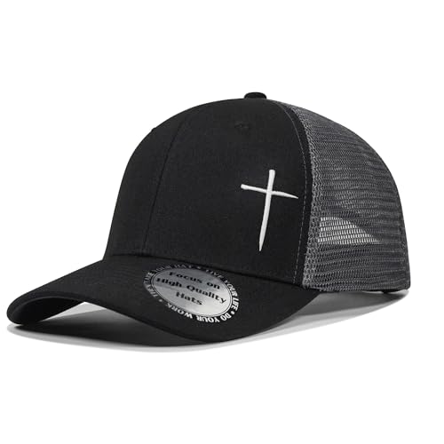 Image of Christian Hats for Men Women,Jesus Cross Hat Christian Religious Gifts for Birthday /Christmas