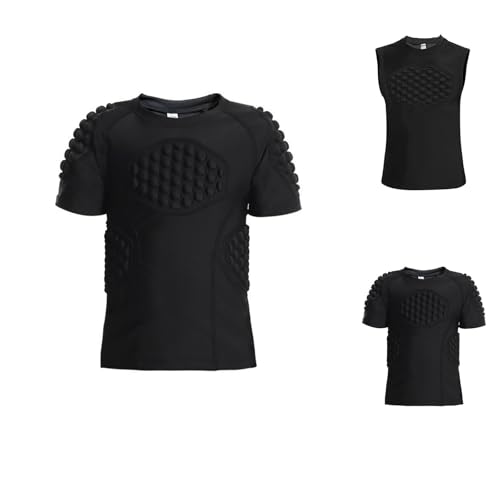 Kids Padded Compression Shirt Chest Protector Boys Sleeveless Baseball Rid Protector Heart Guard Protective Tops