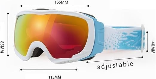 Gafas de nieve de doble capa para invierno, gafas de esquí antiniebla, gafas de nieve al aire libre, gafas de montaña, gafas de esquí