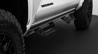 Genuine Toyota 2024+ Tacoma Predator Tube Step - Double Cab - Black - PT925-35240