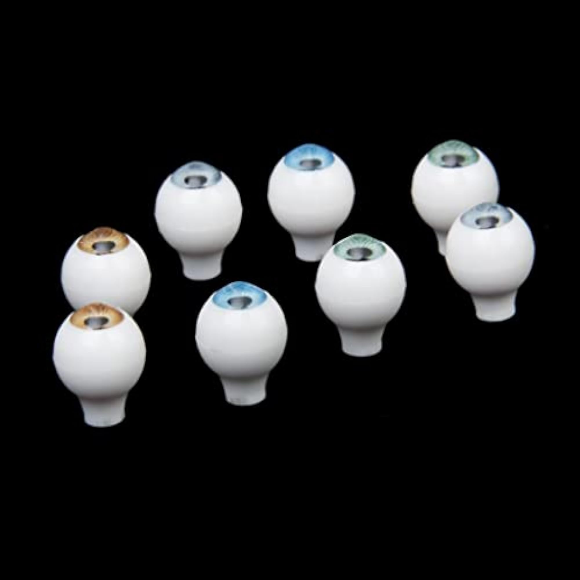 16 Pieces Round Acrylic Doll Eyeballs for DIY Crafts