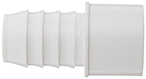 Spears 460 Series PVC Pipe Fitting, Adapter, Schedule 40, White, 1-1/2\"Barbed x 1-1/2\" Spigot - Thumbnail 2