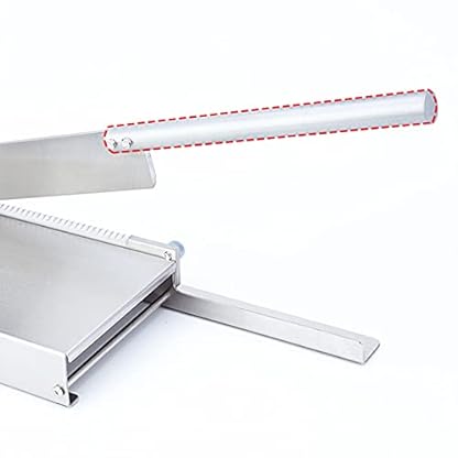 ZzheHou Manueller Fleischschneider 16-Zoll-Edelstahl-Fleisch Slicer Haushaltsgewerbe Ribs Steak Lammkoteletts für… – Bild 3