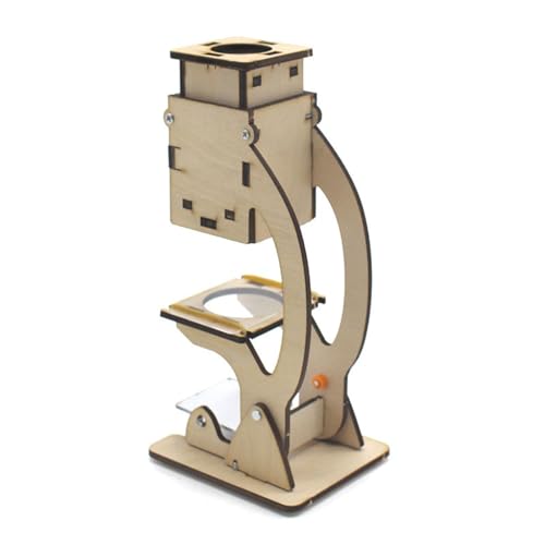 Perfeclan Microscopio Fai da Te per Bambini, Set di esperimenti scientifici educativi, Giocattolo in Legno Fatto a Mano, Regalo Creativo, sussidi didattici