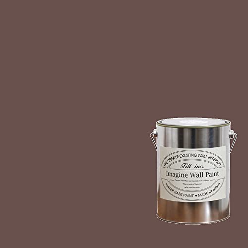 壁紙屋本舗 ペンキ 水性塗料 2L 木の皮 焦げ茶 ダークブラウン JY-f4d イマジンウォールペイント 室内 壁 天井 壁紙 家具【受注生産品・キャンセル不可】のサムネイル