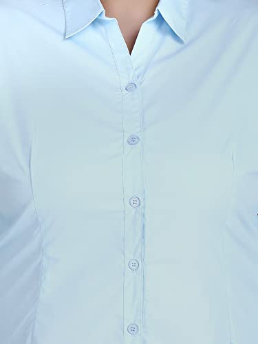 Image of Blue Ronin Full Sleeve Stylish Western Official Formal Shirts for Women Regular Fit Plus Size