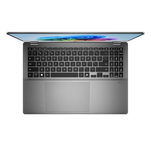Image of ASUS Vivobook 16 inch OLED 120Hz Touchscreen Flip Copilot+ PC - Intel EVO Edition Core Ultra 7 258V Processor - 32GB LPDDR5X RAM - 1TB SSD - Thunderbolt 4 - Wi-Fi 7 - Windows 11 Pro