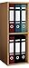 Produktbild VCM Holz Büro Stand Regal Bücher Ordner Aktenregal Ordnerregal Bücherregal Offas 2f Buche