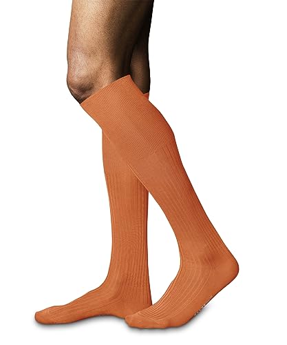 FALKE Herren Kniestrümpfe No. 10 M KH Baumwolle lang einfarbig 1 Paar, Rot (Fire 8150), 43-44 – Ansicht 2