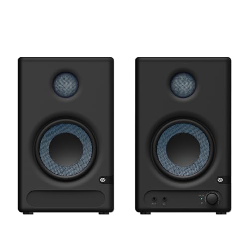Mufoli 4'' Studio Monitors, 60W Active Monitor Speaker, Bluetooth Bookshelf Speaker with HDMI ARC, USB-C, TRS, RCA, Aux in, EQ & Music/Monitor Mode, for Music Production, Desktop Computer,MF01