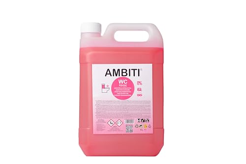 Ambiti | WC Rinse | Líquido para Cisterna de Inodoros Portátiles y Cassettes| Limpieza e Higiene| Desinfecta y Perfuma en Cada Descarga | Camper,Autocaravana,Caravana y Barco|Piña Colada |5 Litros