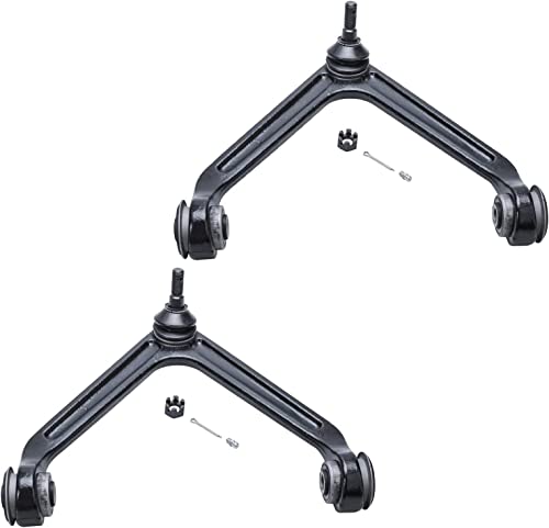 Image of Detroit Axle - 8pc Front End Suspension Kit for 4WD 02-05 Dodge Ram 1500, 2 Upper Control Arms + 2 Lower Ball Joints + 2 Sway Bar Links + 2 Outer Tie Rods 2002 2003 2004 2005 Replacement 5-Lug